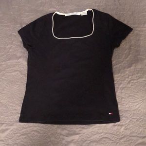 Tommy Hilfiger square neck slim fit tee